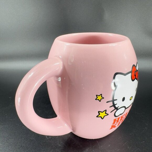 Hello Kitty Happy Holidays Ceramic Mug Cup Pink Cup Mug Whimsical Cup Porcelain - Picture 12 of 13